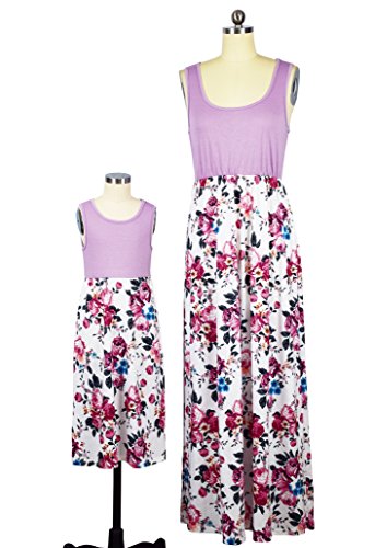 Matching Mommy and Me Floral Maxi Dress