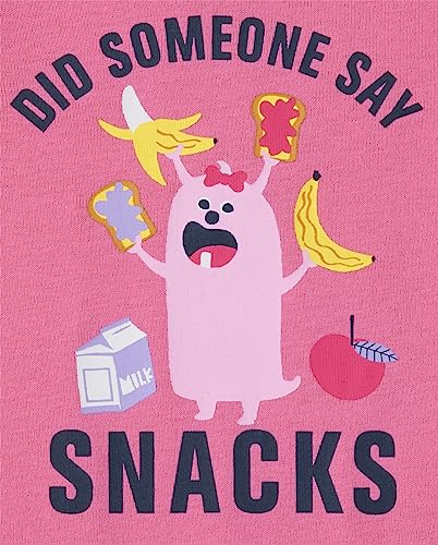 Snug Fit Snack-Themed 2-Piece Pajama Set