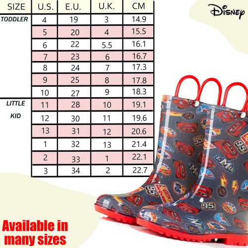 Disney Cars Lightning McQueen Toddler Rain Boots