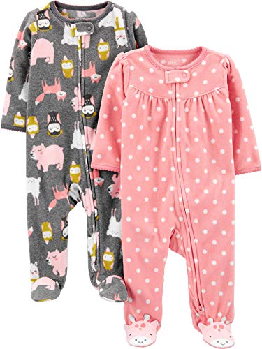 Carter's Baby Girls' Fleece Sleep and Play Set