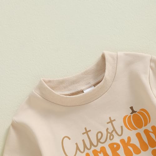 Cute Pumpkin Print Baby Romper for Fall