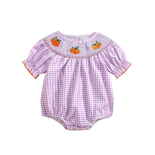 Pumpkin Outfit for Baby Girls - Fall Romper
