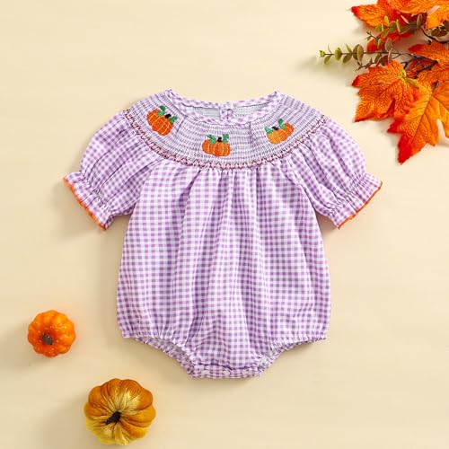 Pumpkin Outfit for Baby Girls - Fall Romper