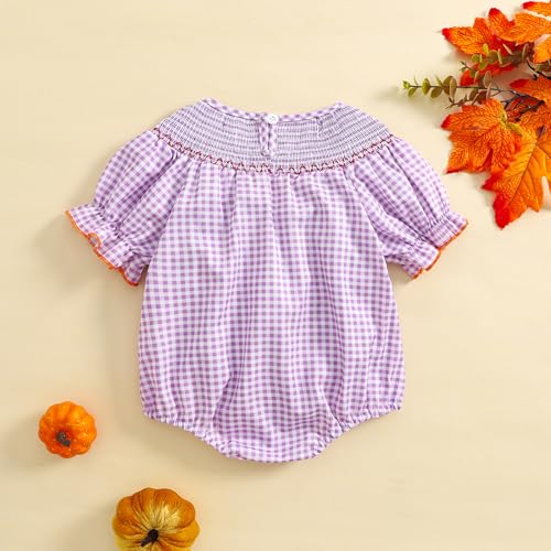 Pumpkin Outfit for Baby Girls - Fall Romper