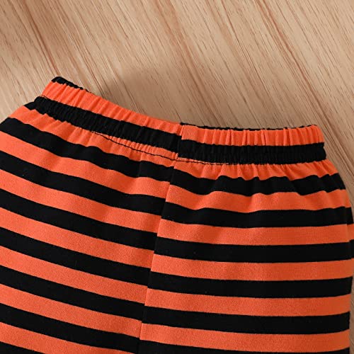 Ruffle Pumpkin Tunic & Stripe Pants Set