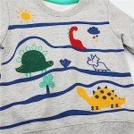 Boy's Graphic Crewneck Sweatshirt - Dino Design