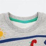 Boy's Graphic Crewneck Sweatshirt - Dino Design
