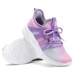 Gradient Purple Kids Tennis Shoes - Lightweight Sneakers