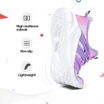 Gradient Purple Kids Tennis Shoes - Lightweight Sneakers