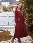 Long Sleeve A-line Dress
