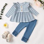 Cute Girl Long Sleeve Ruffle Outfit