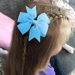 40-Piece Pinwheel Hair Bows for Kids