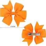 40-Piece Pinwheel Hair Bows for Kids