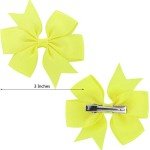40-Piece Pinwheel Hair Bows for Kids