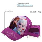 Disney Frozen Girls' Baseball Cap 2-Pack