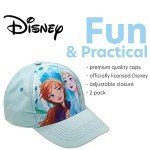 Disney Frozen Girls' Baseball Cap 2-Pack
