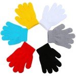 Cooraby Kids' 12 Pairs Warm Stretchy Magic Gloves