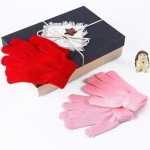 Cooraby 12 Pairs Kids' Colorful Winter Gloves
