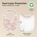 8-Pack Organic Baby Bibs - Soft Cotton Set