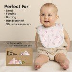 8-Pack Organic Baby Bibs - Soft Cotton Set