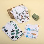 Organic Cotton Baby Bibs Set - 12 Pack