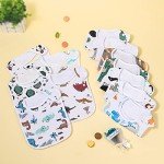 Organic Cotton Baby Bibs Set - 12 Pack