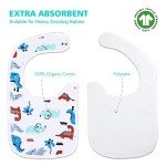 Organic Cotton Baby Bibs Set - 12 Pack