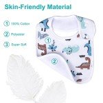 Organic Cotton Baby Bibs Set - 12 Pack