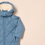 Blue Long Quilted Puffer Coat