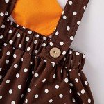 Thanksgiving Ruffle Sleeve Turkey Outfit for Toddlers