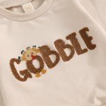 Thanksgiving Turkey Print Outfit for Toddler Boys