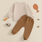 Thanksgiving Turkey Print Outfit for Toddler Boys