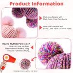 Cozy Rainbow Pom Pom Beanie for Kids