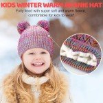 Cozy Rainbow Pom Pom Beanie for Kids