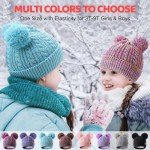 Cozy Rainbow Pom Pom Beanie for Kids