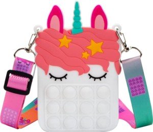 Girls' White Pop Fidget Toy Purse Backpack