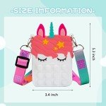 Girls' White Pop Fidget Toy Purse Backpack