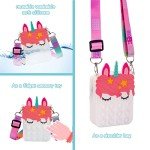 Girls' White Pop Fidget Toy Purse Backpack