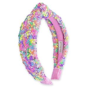 Sparkly Rainbow Sequin Knot Headband for Girls