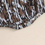 Camouflage Deer Sweatshirt Romper