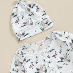 Mallard Duck Knotted Gown and Hat Set