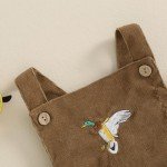 Mallard Duck Corduroy Overalls