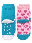 Cute Llama & Heart Fuzzy Slipper Socks for Girls