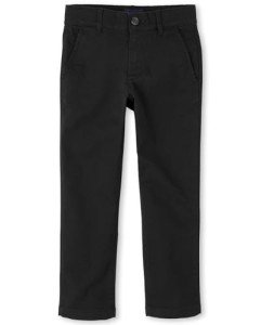 Boys' Black Stretch Skinny Chino Pants - Size 8