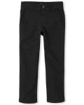 Boys' Black Stretch Skinny Chino Pants - Size 8