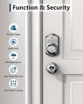 Smart deadbolt lock with keypad and keys