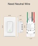 OHMAX Smart WiFi Light Switch Pack of 4
