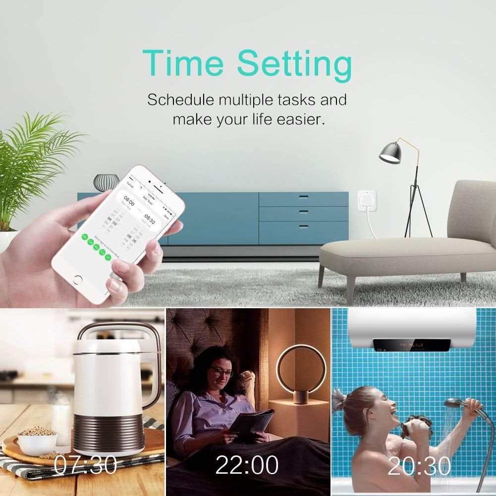 2-Pack Smart Plug for Echo Plus/Show with Energy Monitoring