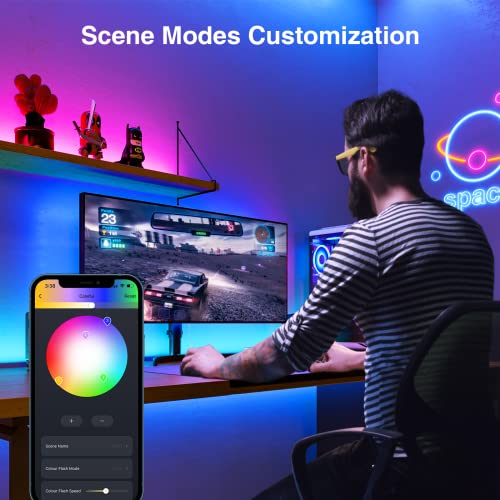 Smart WiFi LED TV Backlight Compatible with Alexa/Google Home