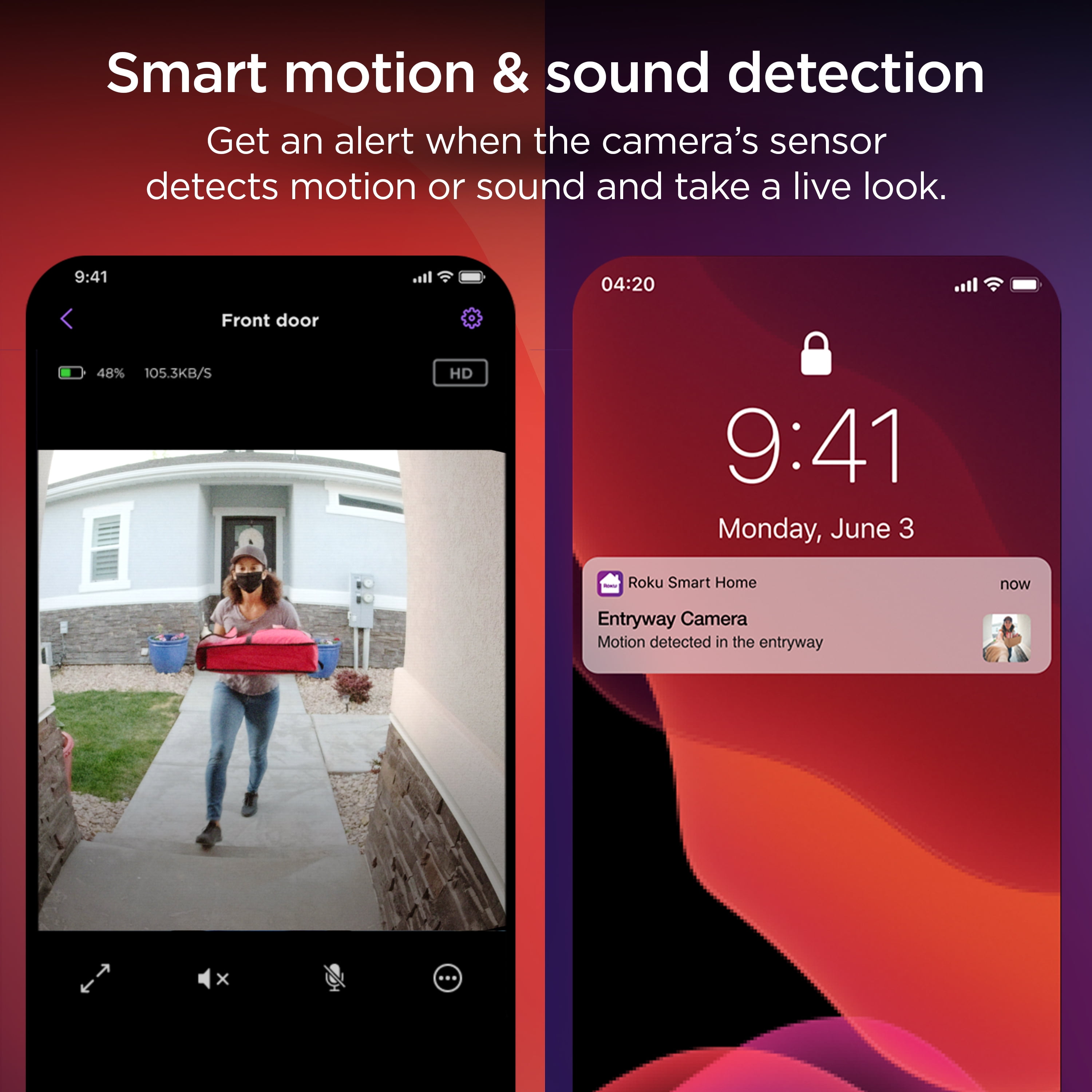 Roku Smart Video Doorbell with Motion Detection